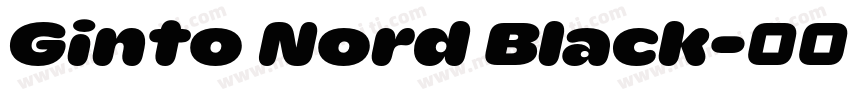 Ginto Nord Black字体转换